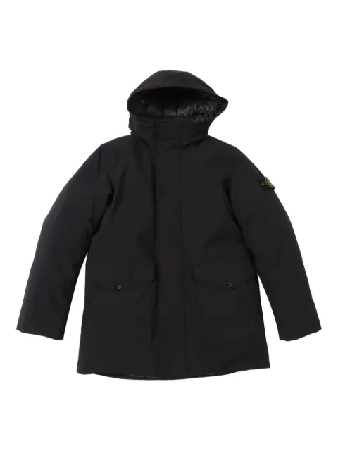 Stone Island Junior hooded flap-pocket coat
