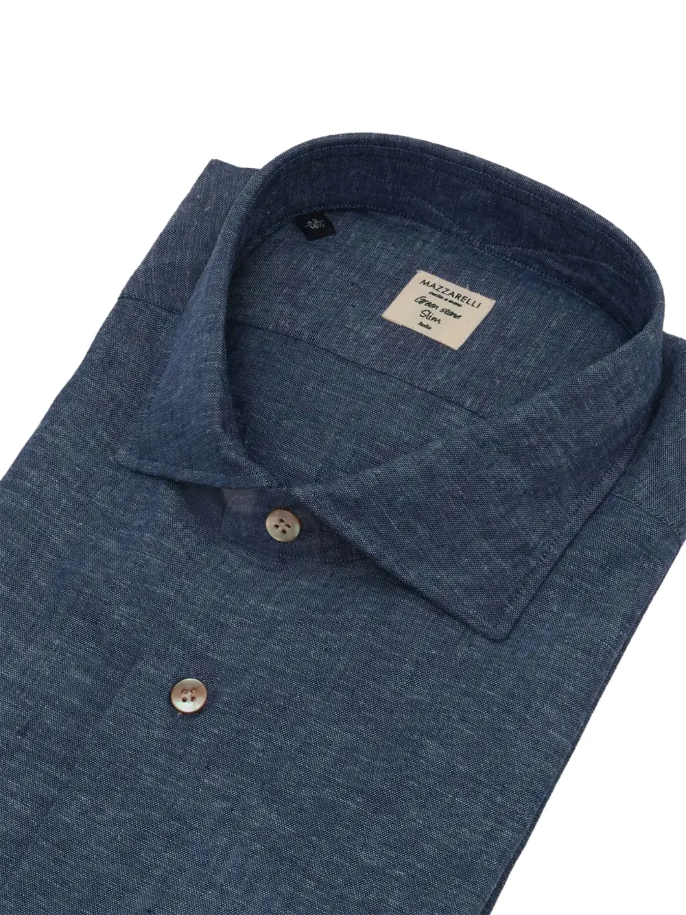 Mazzarelli Katoenen overhemd - Blauw