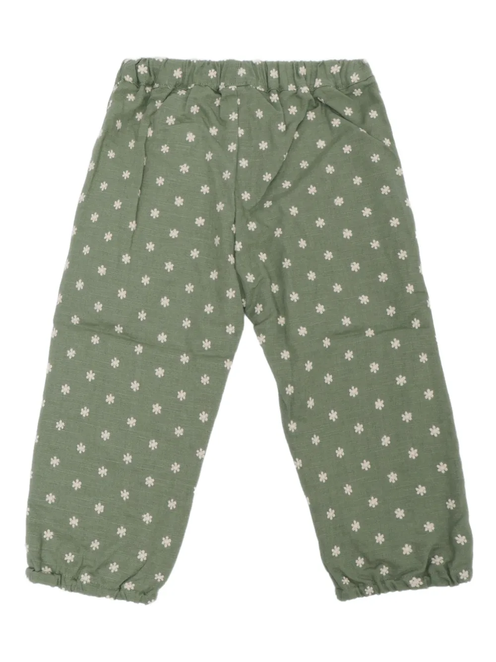 Tartine Et Chocolat Broek met bloemenprint en ruches Groen
