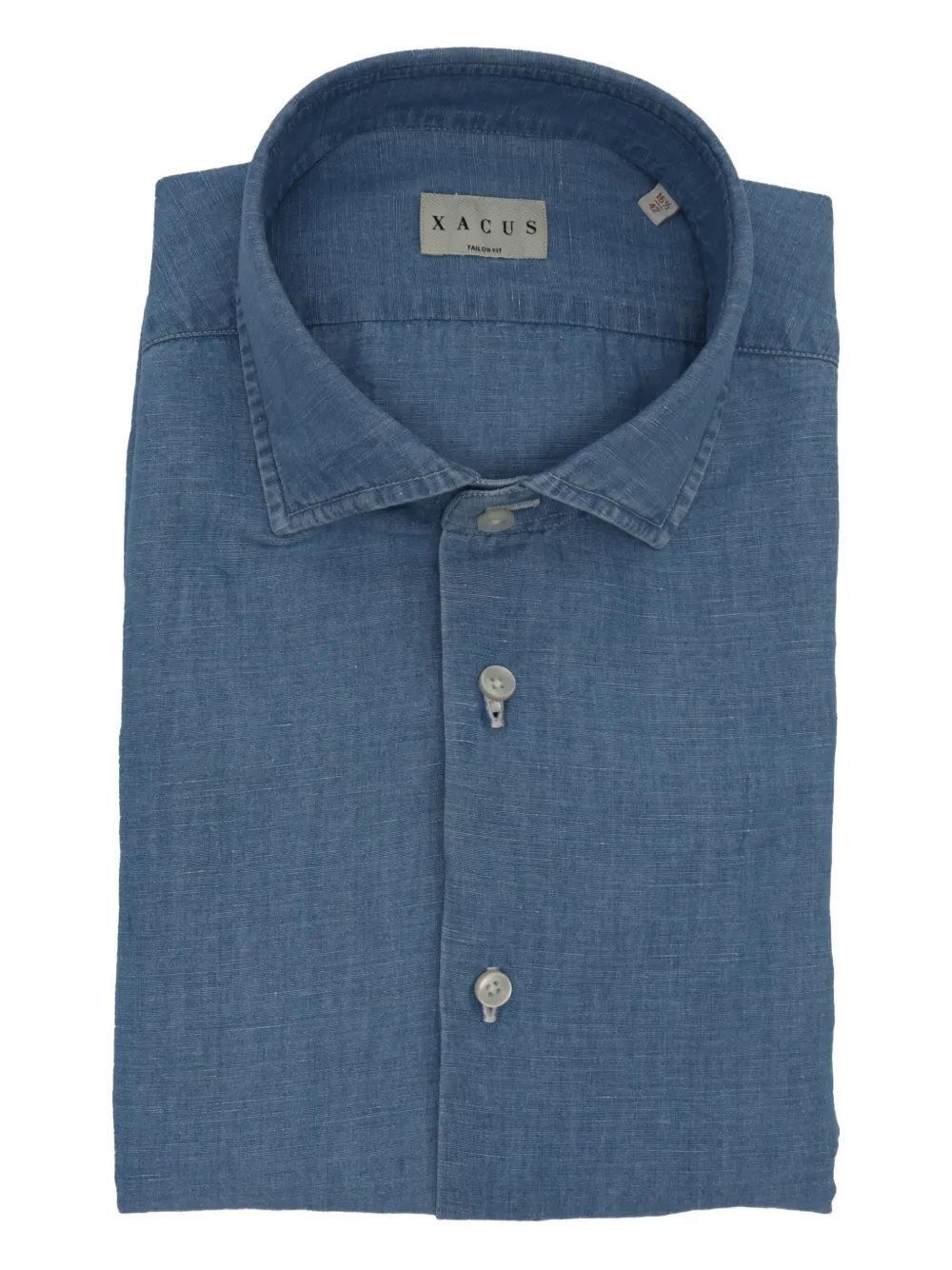 Xacus cotton-linen shirt | Blue | Image 1