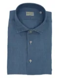 Xacus cotton-linen shirt - Blue