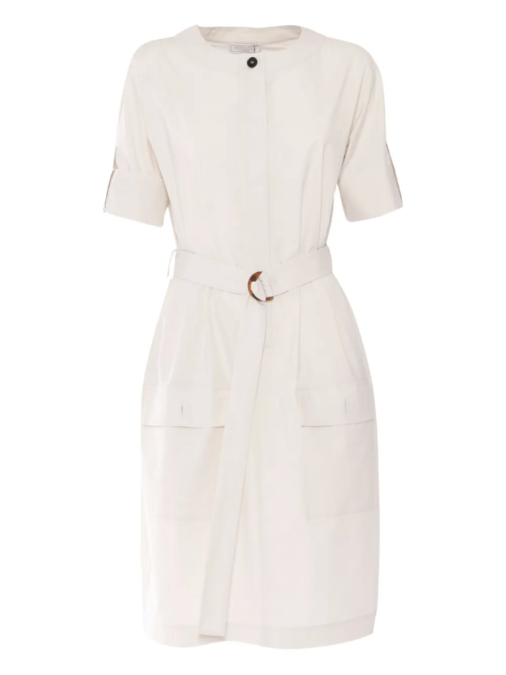belted midi dress