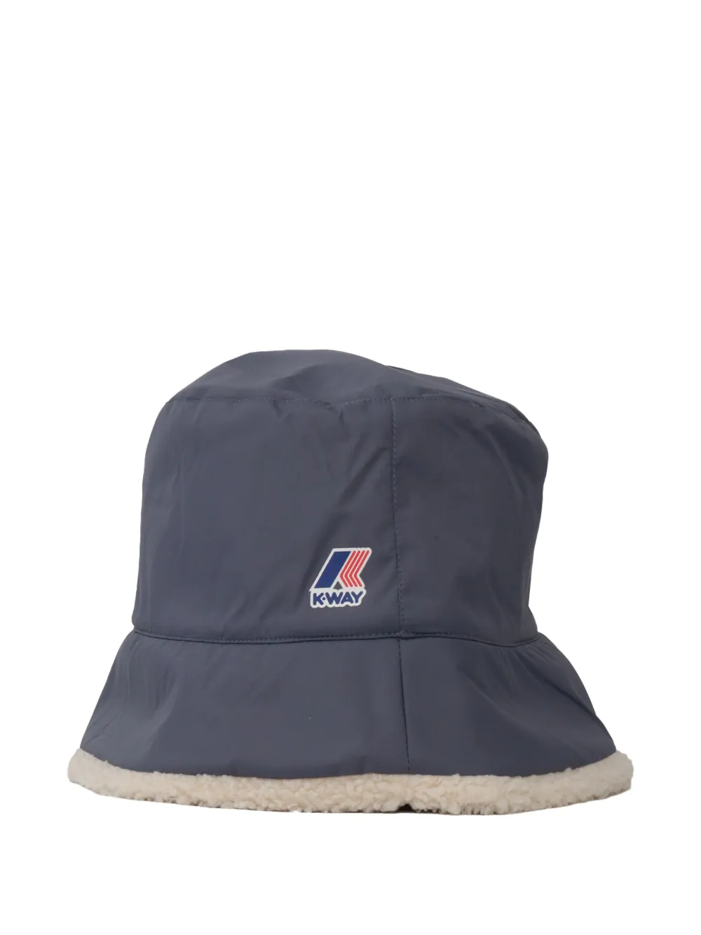 K-Way Vissershoed met fleece afwerking Blauw