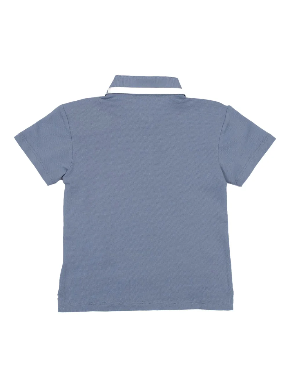 Gucci Kids logo-lettering polo shirt - Blauw