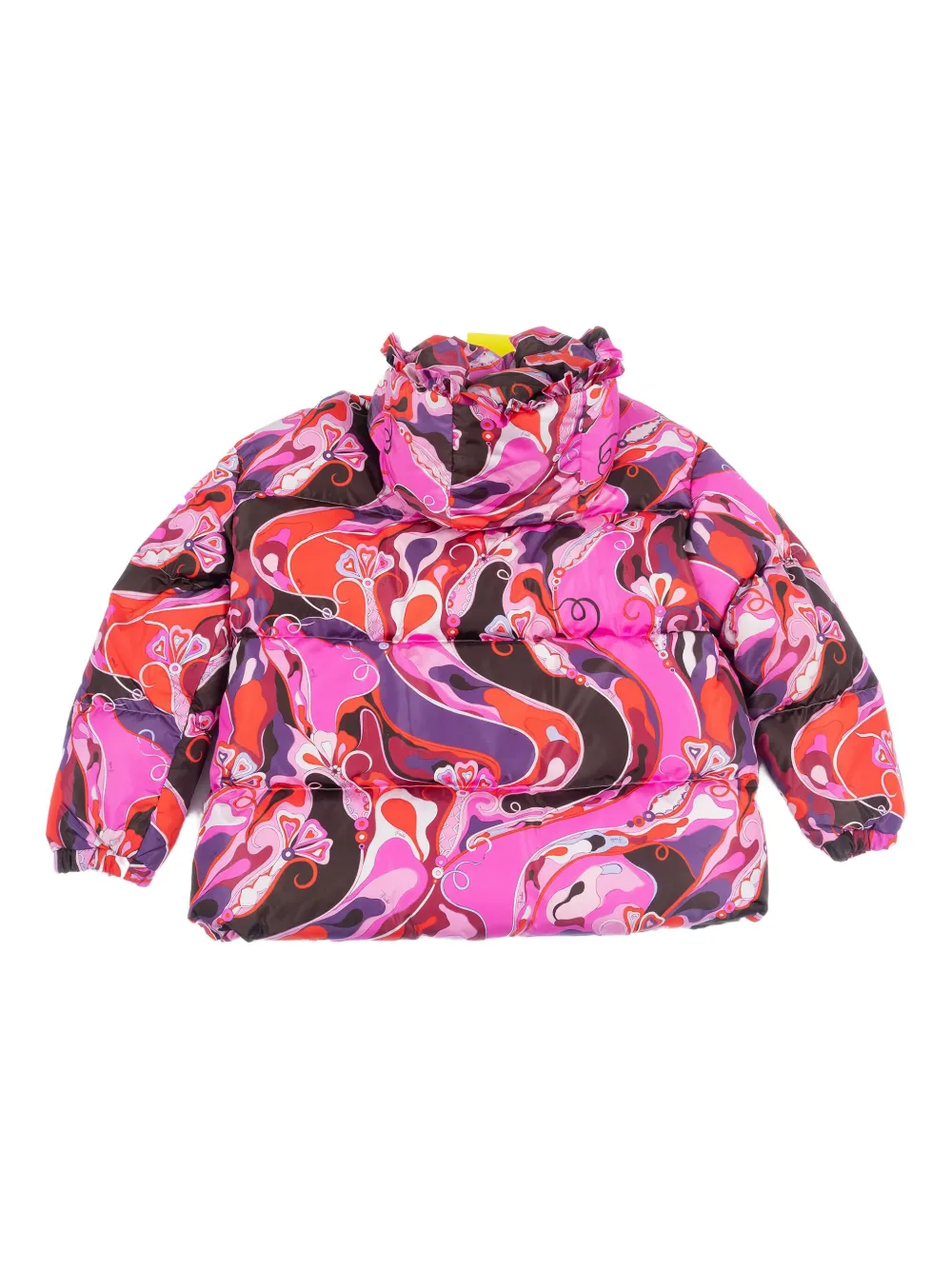 PUCCI Junior hooded quilted jacket Roze