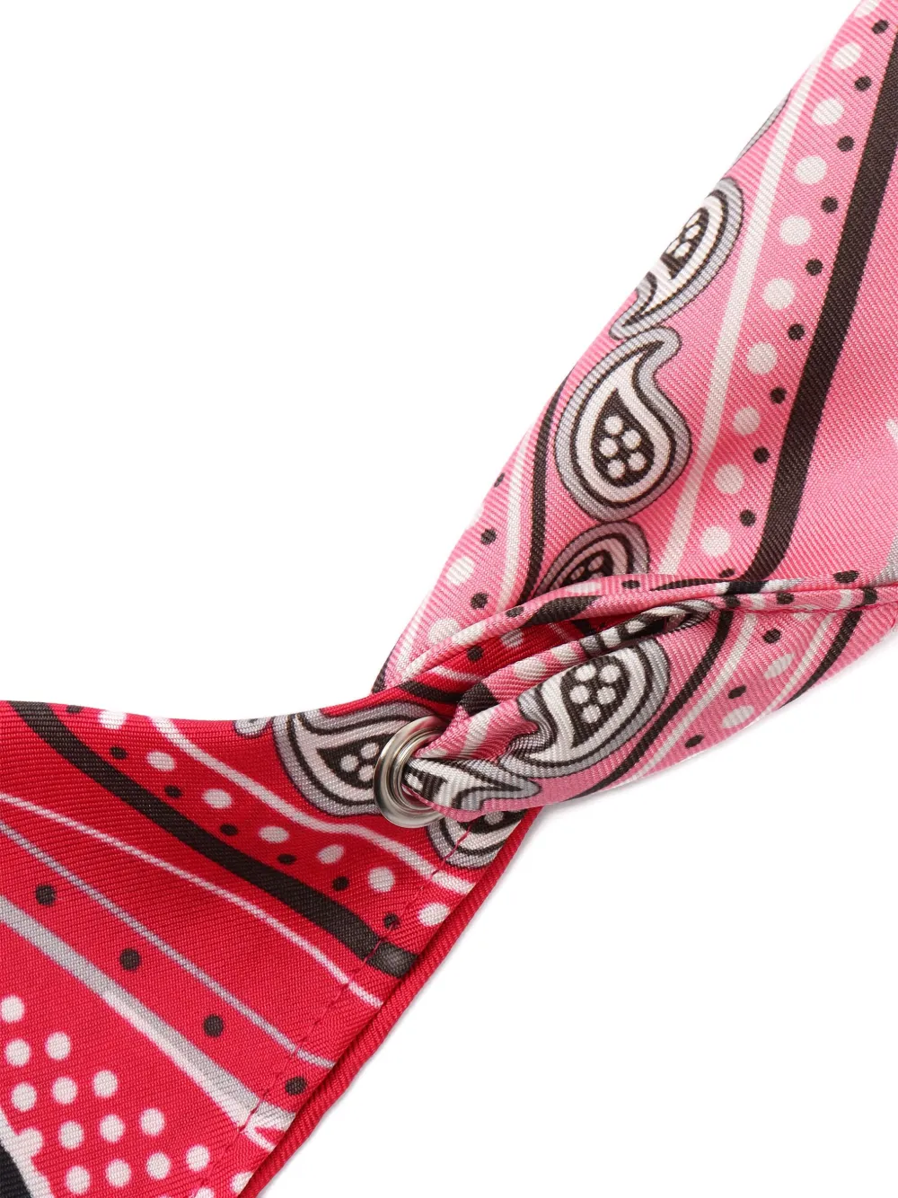 Faliero Sarti Zijden sjaal met print - Rood