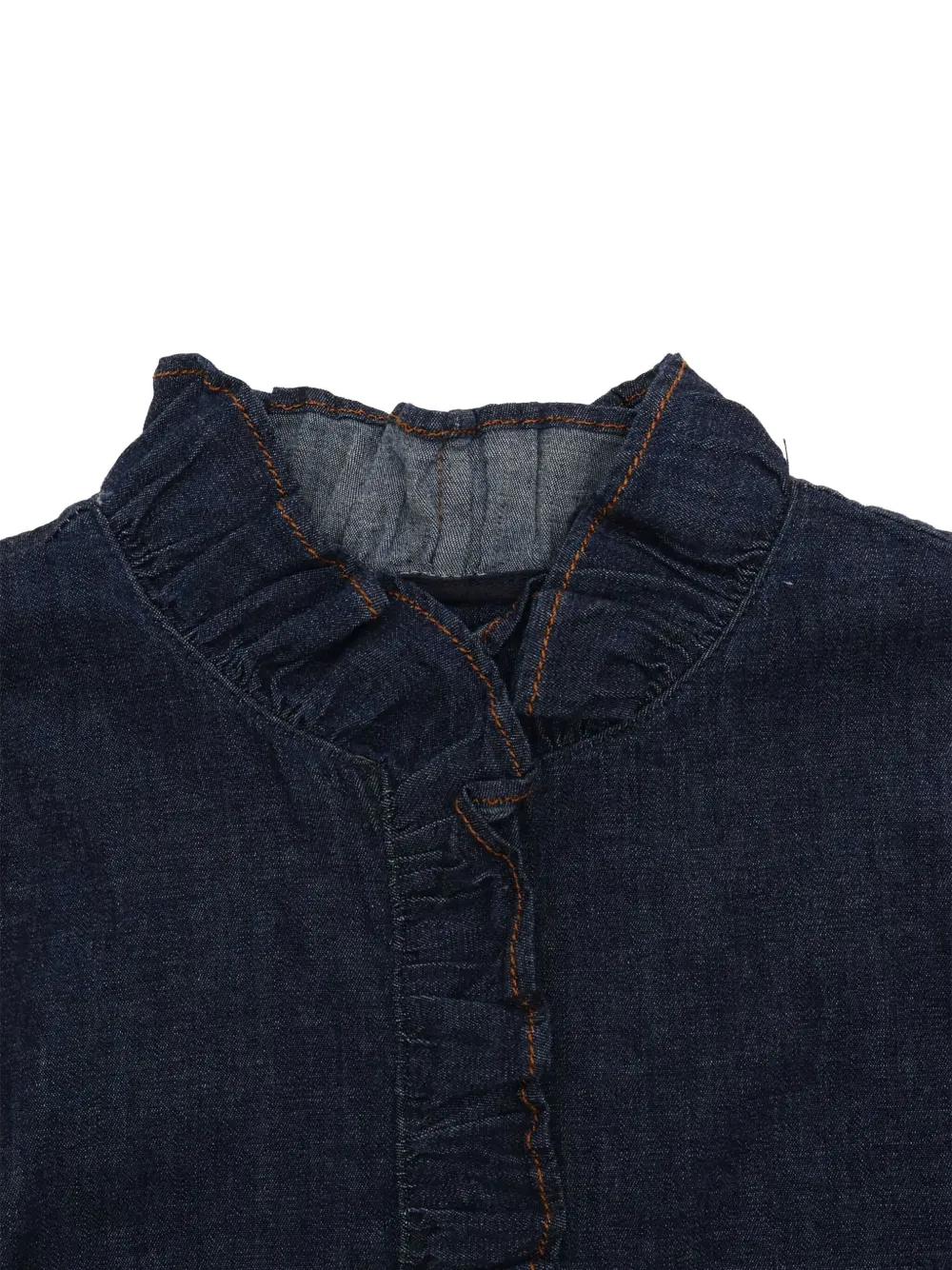 Zhoe & Tobiah Spijkershirt met ruches Blauw