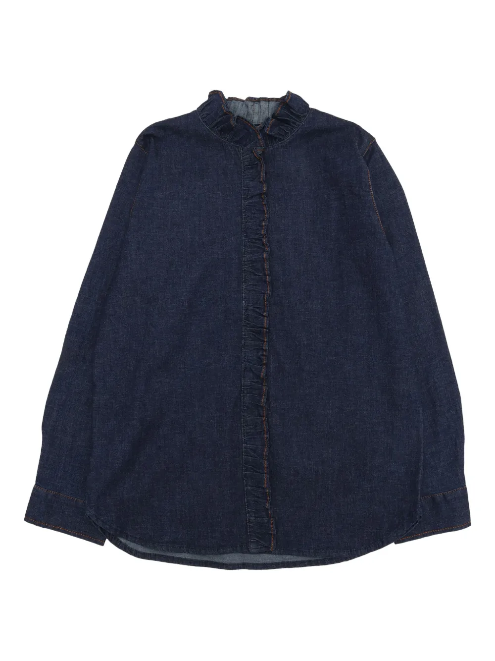 Zhoe & Tobiah ruffled denim shirt | Blue | Image 1