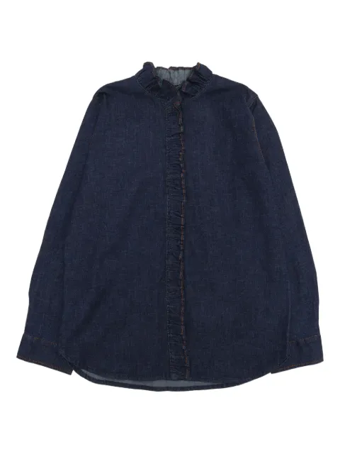 Zhoe & Tobiah ruffled denim shirt