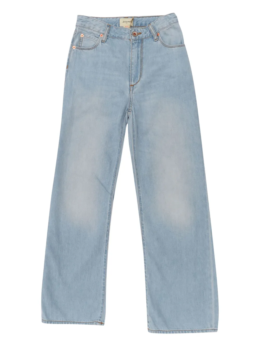Bellerose Kids Jeans met stonewashed-effect Blauw