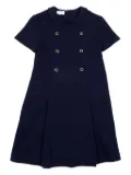 Gucci Kids logo-button dress - Blue