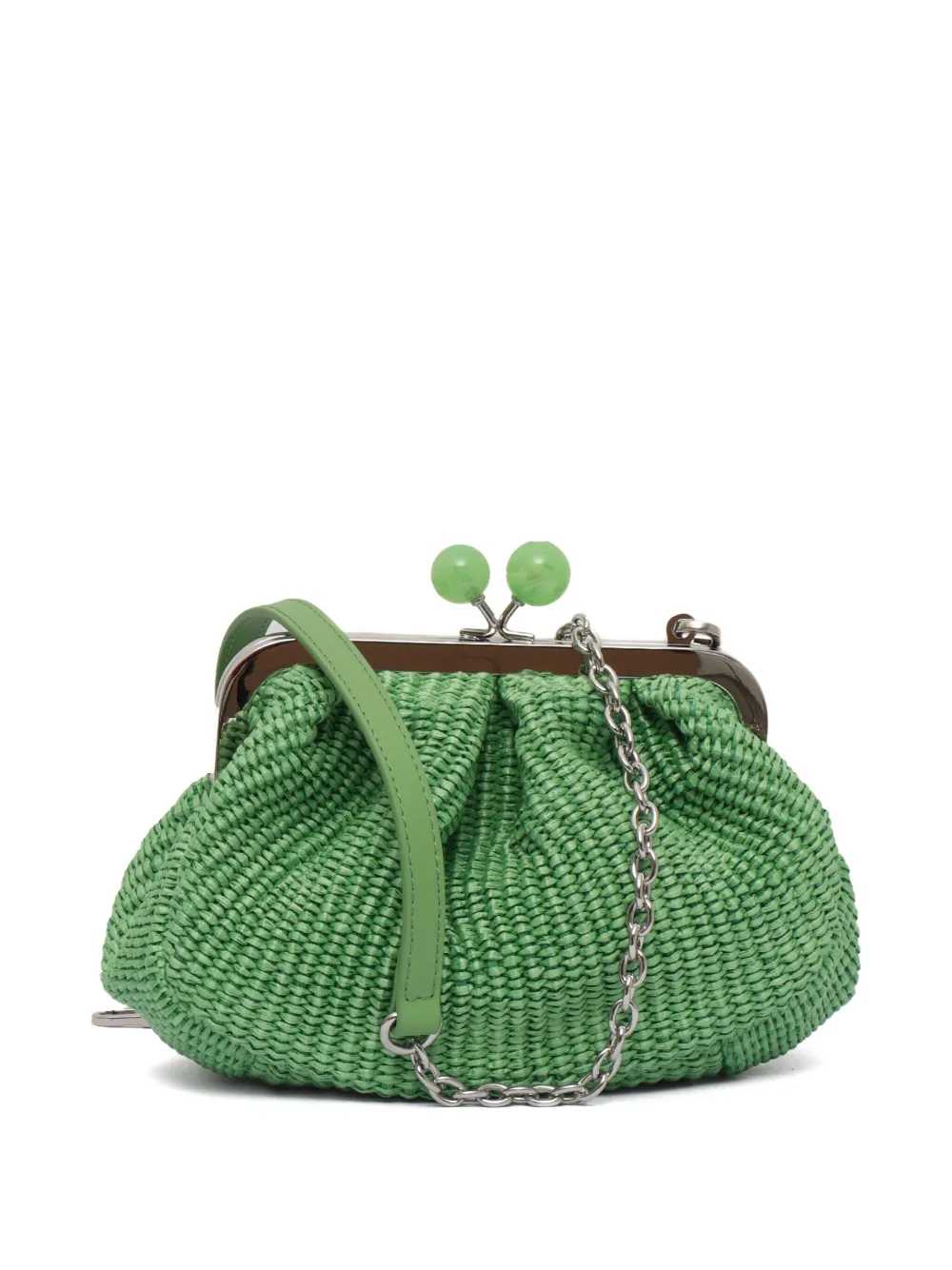 Weekend Max Mara Palmas geweven clutch - Groen