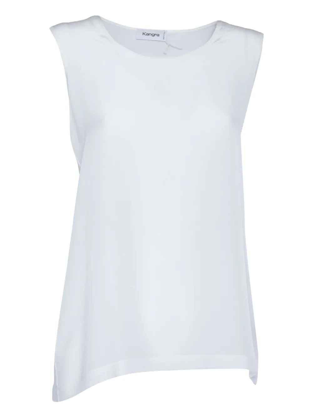 Kangra Top in crêpe di seta - Bianco