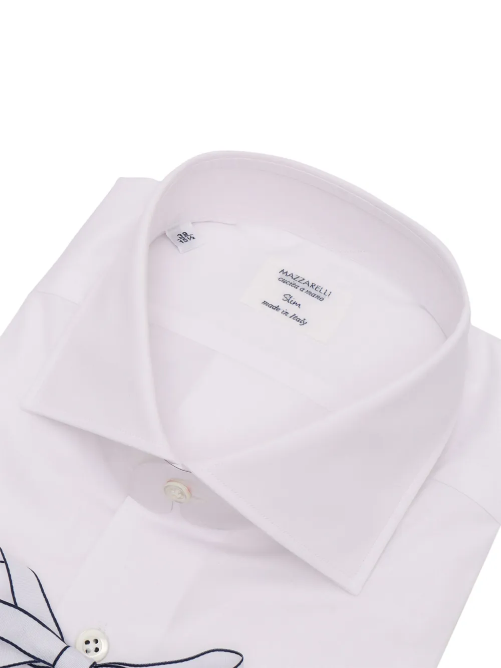 Mazzarelli long-sleeves cotton shirt - Wit