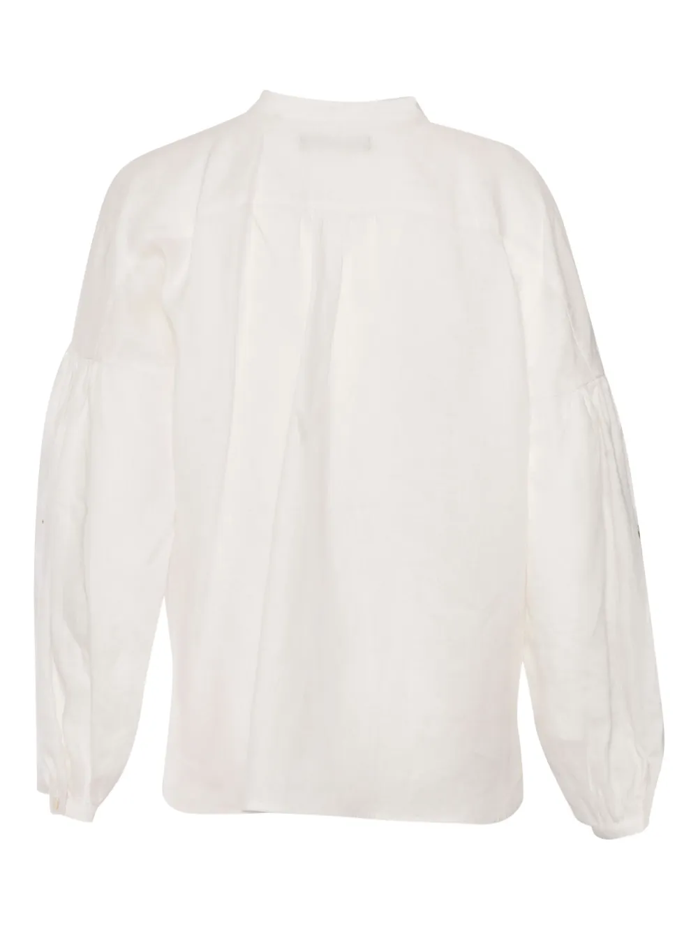 Weekend Max Mara Ilex blouse met borduurwerk en balloonmouwen - Wit