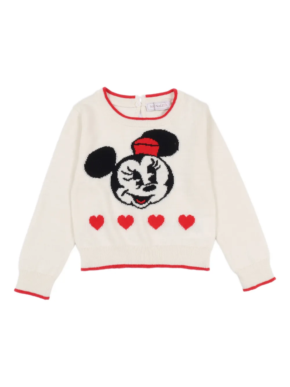 Monnalisa x Dinsey Minnie Mouse trui Beige