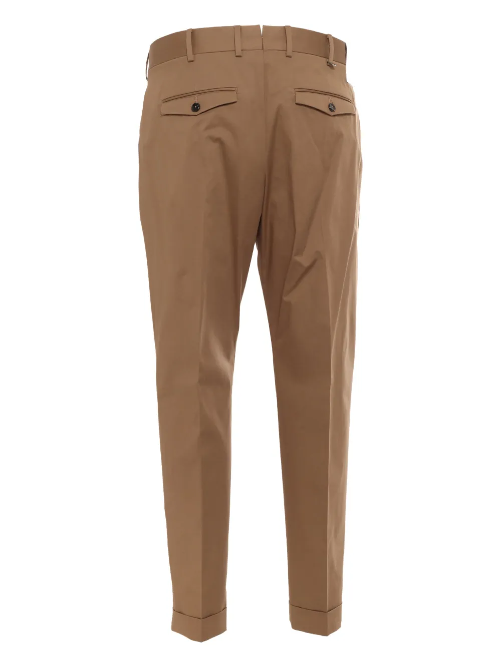 PT Torino Broek met geplooid detail en zak Bruin