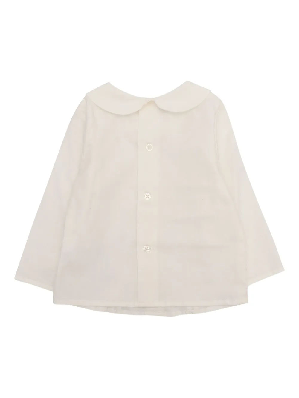 Paz Rodriguez Top met Peter Pan kraag en strikdetail Wit