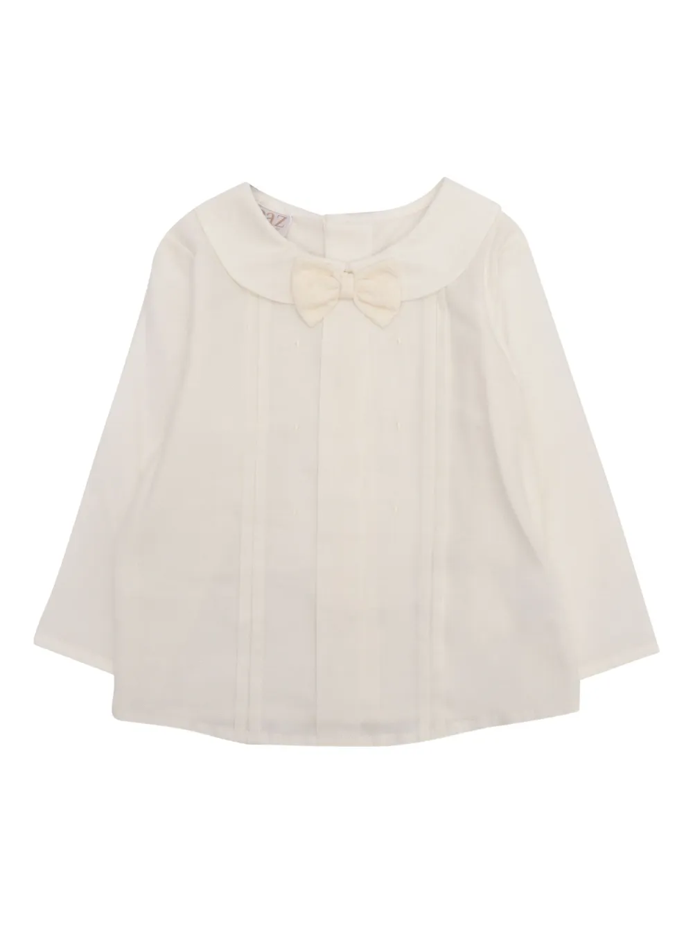 Paz Rodriguez Top met Peter Pan kraag en strikdetail Wit