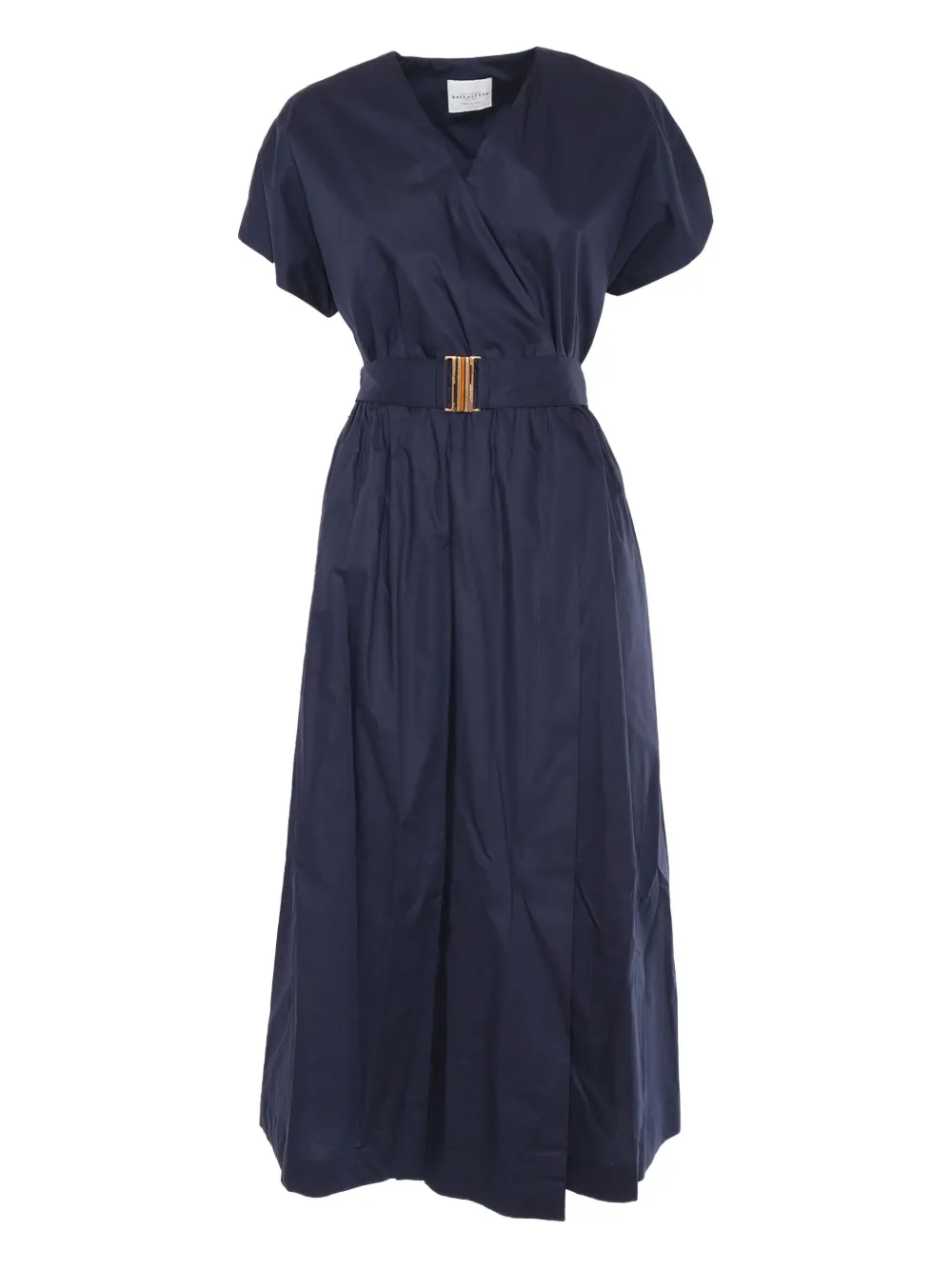 belted wrap day dress