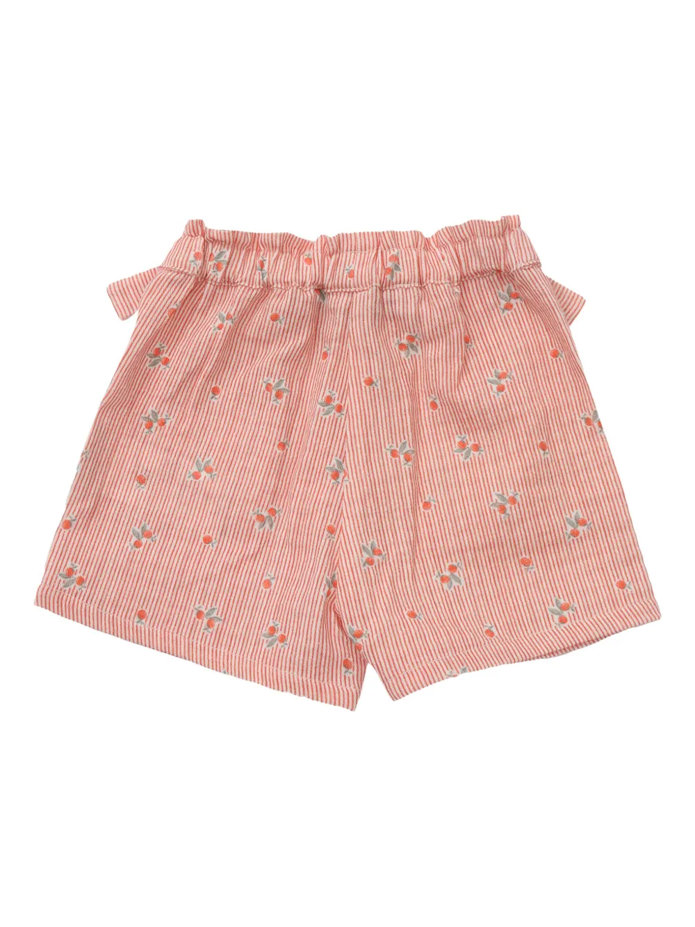 Tartine Et Chocolat Gestreepte shorts met kersenprint - Roze