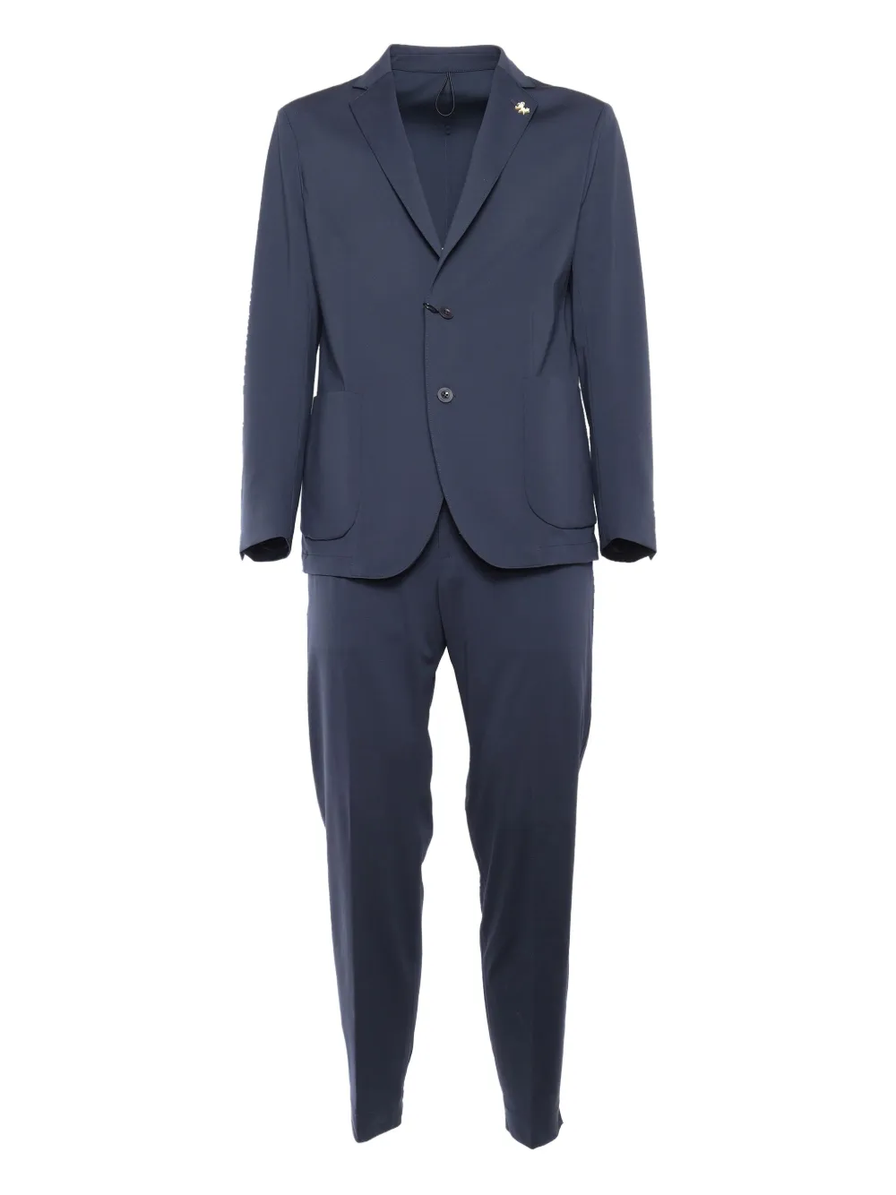 single-breasted drawstring suit