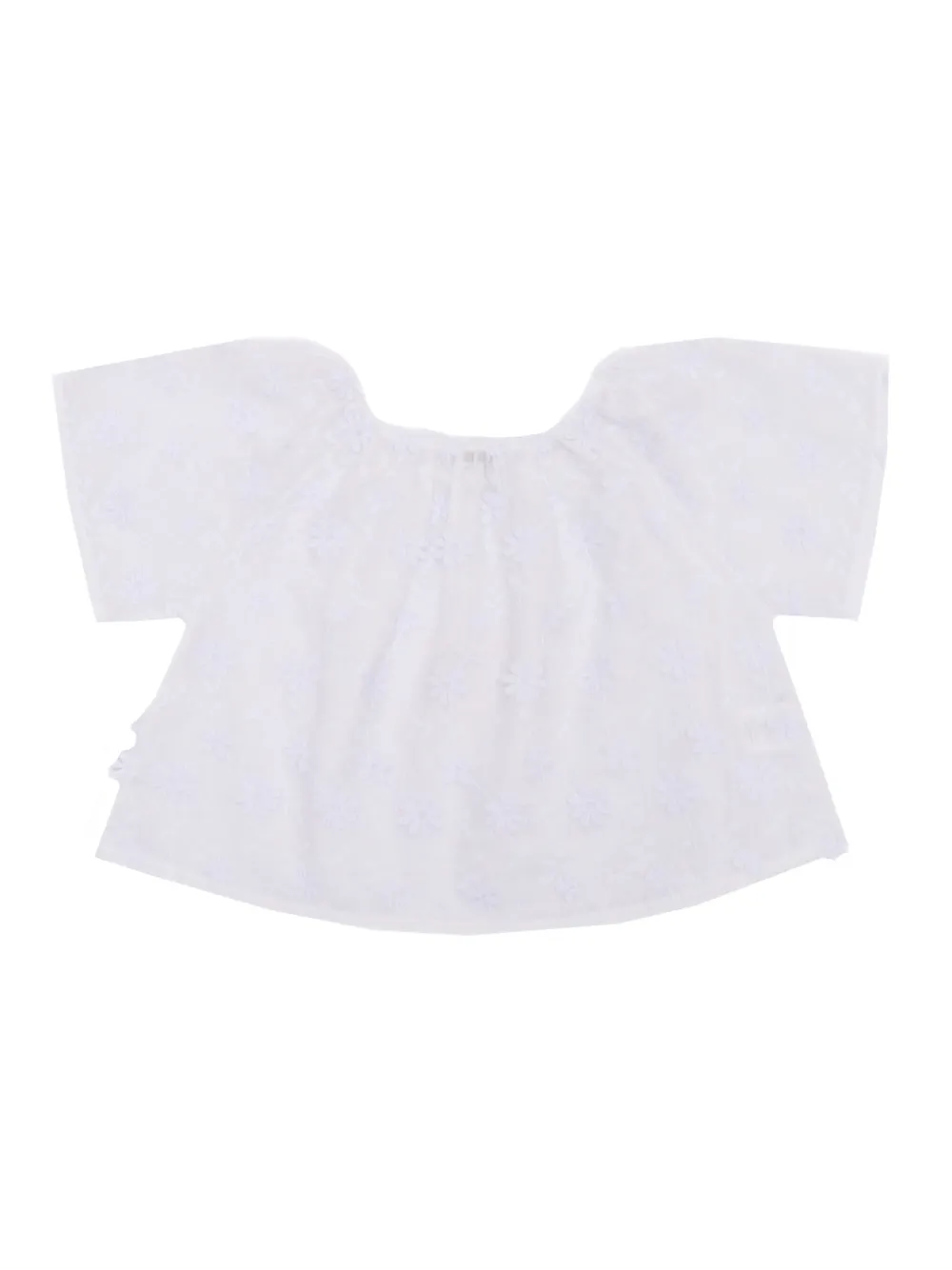 MAGIL Top met geborduurde bloemen Beige