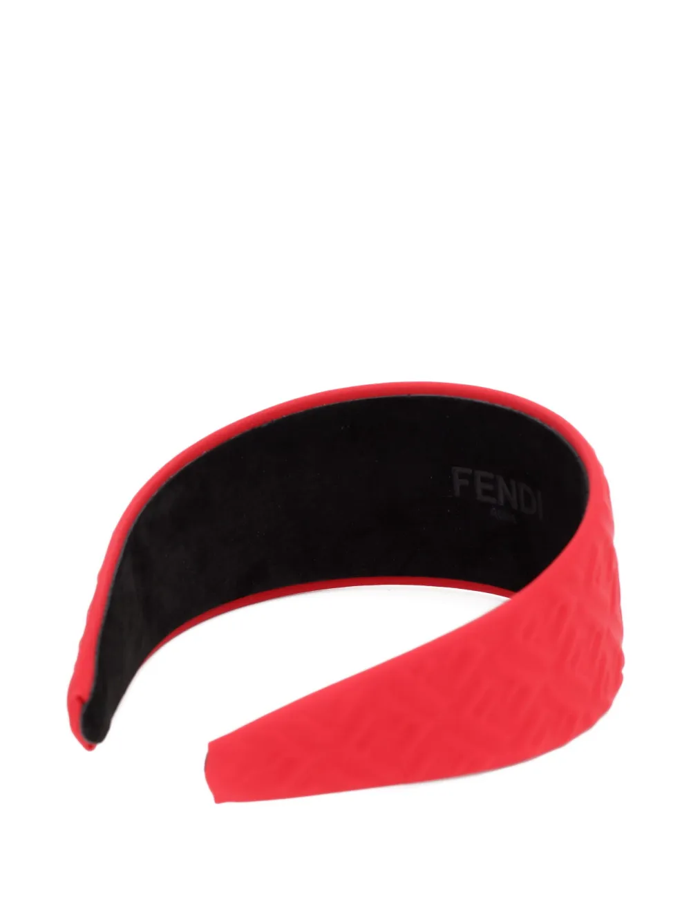 Fendi Kids FF-embossed headband Rood