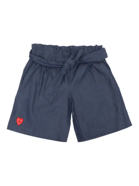 Vivetta bow-embellished heart-embroidered shorts