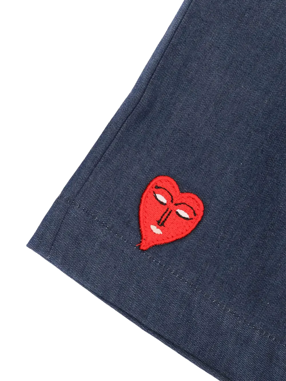 Vivetta Shorts verfraaid met strik en geborduurd hart Blauw