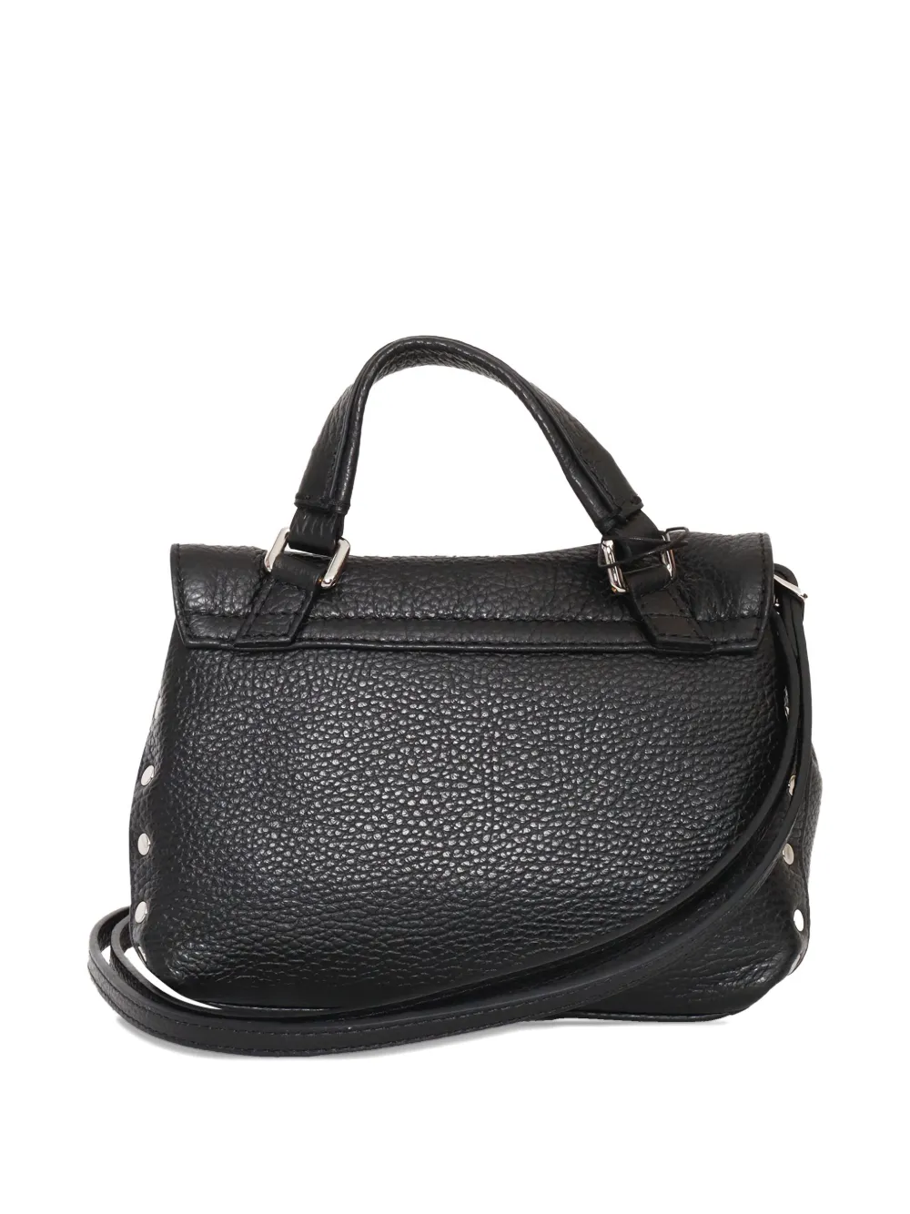Zanellato baby Postina Daily leather shoulder bag Zwart