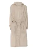 Fay hooded drawstring parka - Neutrals