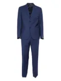Brera single-breasted patch-pocket suit - Blue