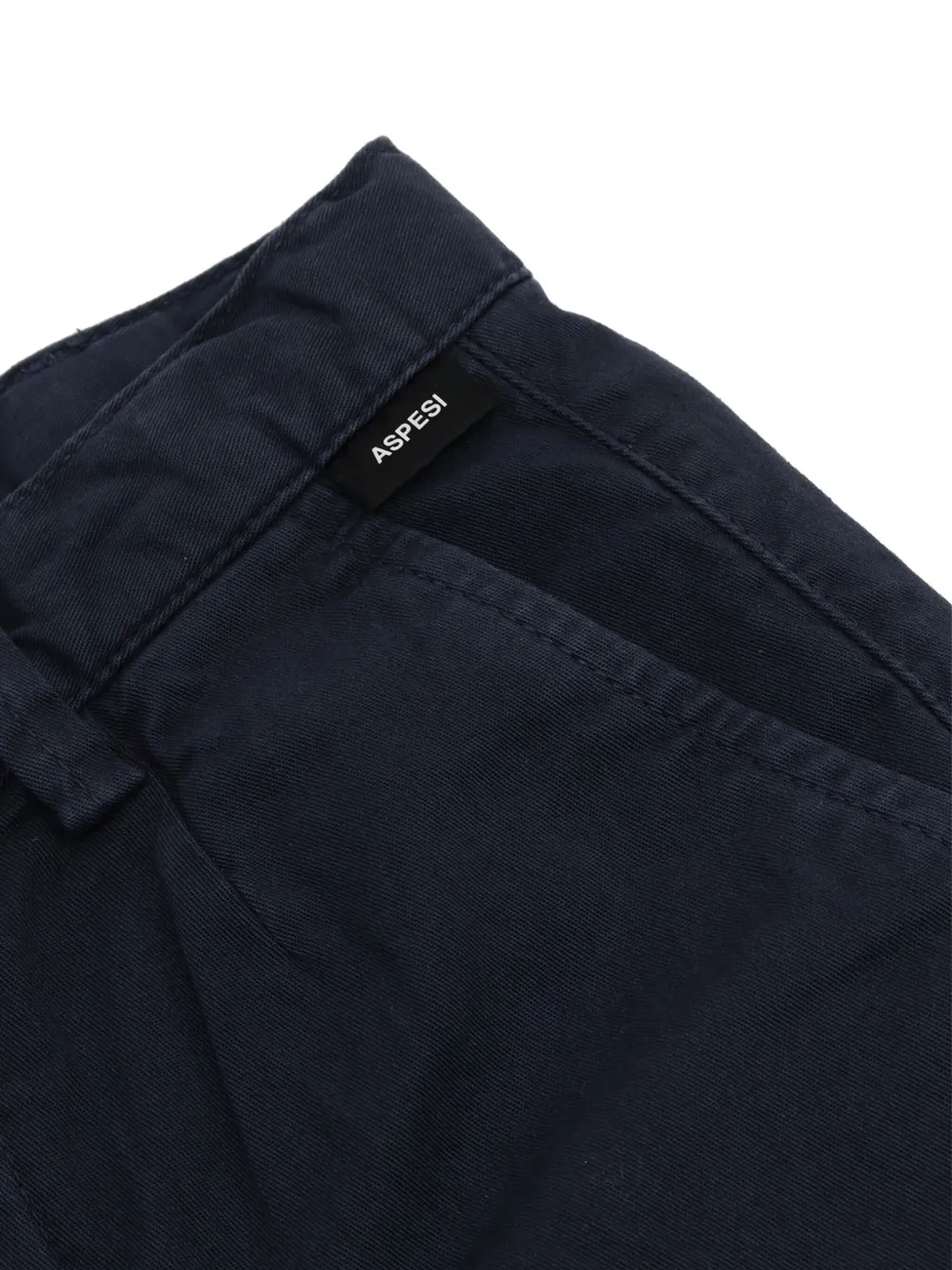 Aspesi Kids Broek met logoplakkaat Blauw