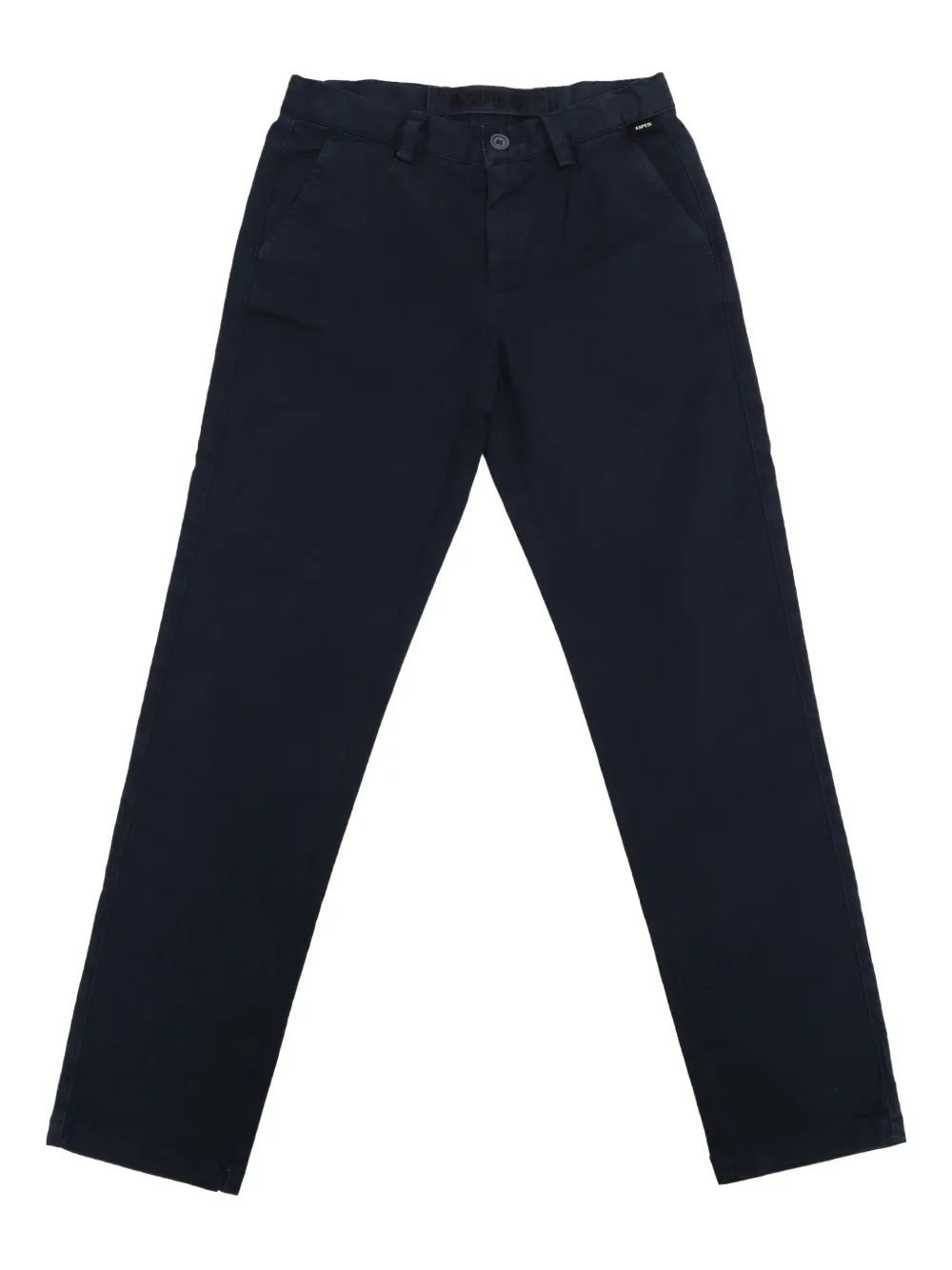 Aspesi Kids Broek met logoplakkaat Blauw