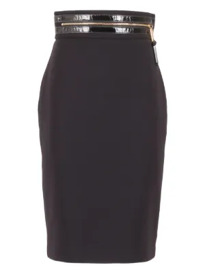 ワンピース ELISABETTA FRANCHI Women Mid Skirts AM49S51E2 685 Black ELISABETTA FRANCHI SS25 Organza midi dress (AM49S51E2 685