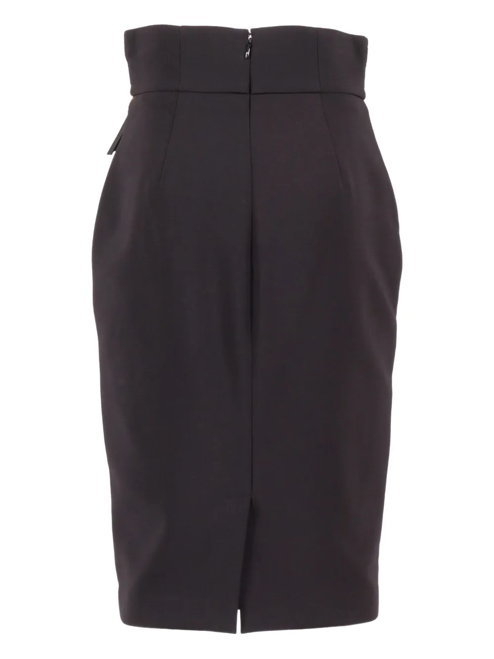 Elisabetta Franchi zip-trimmed pencil midi skirt Zwart