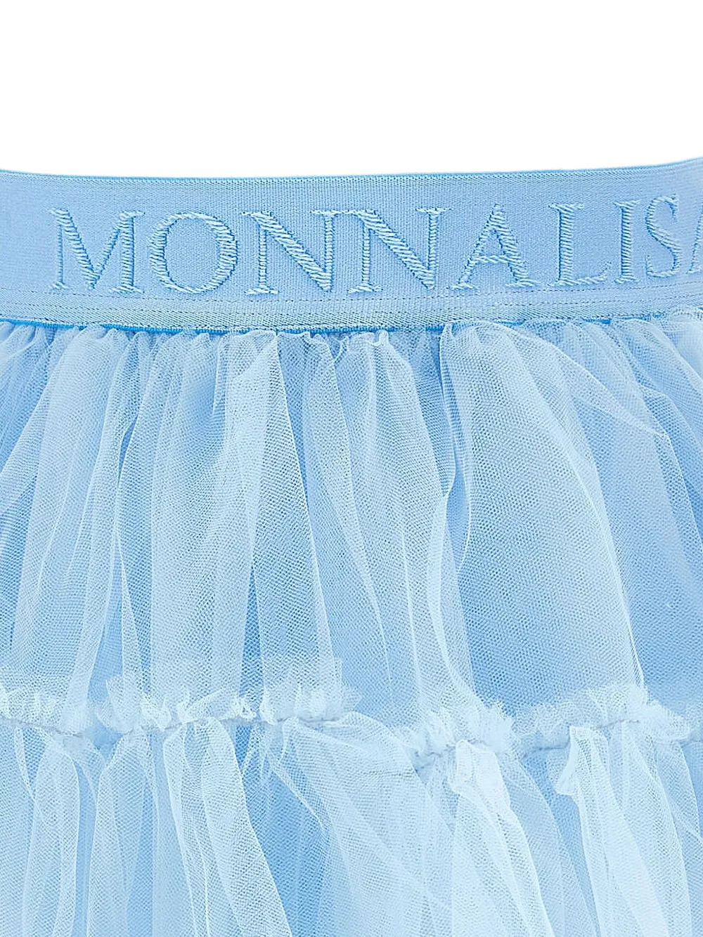 Monnalisa Tulen rok met ruches Blauw