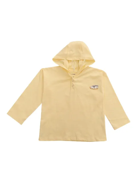 Mini Rodini hooded embroidered-shoe top