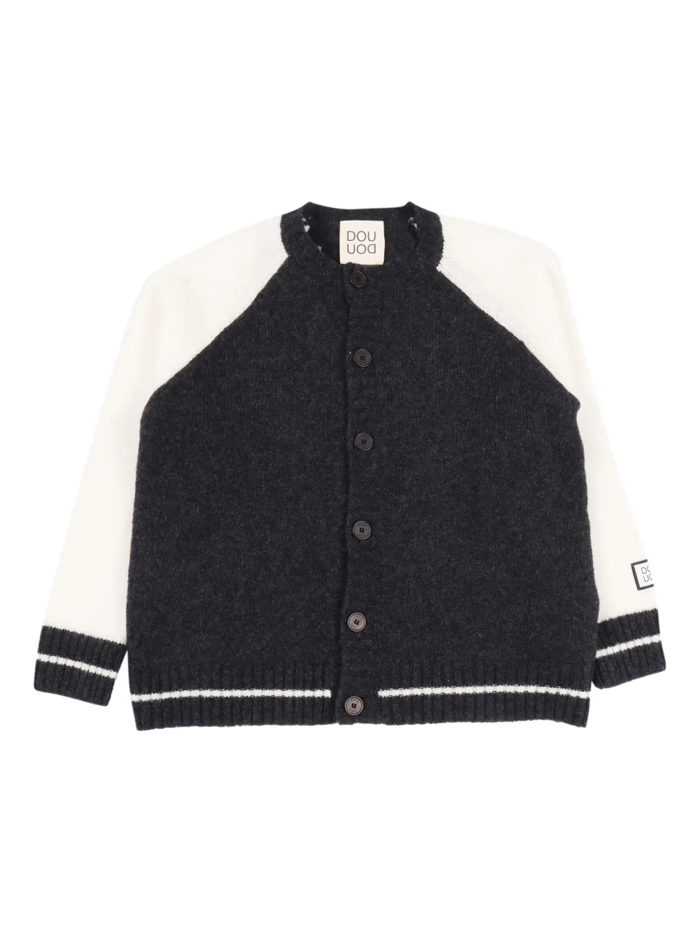 Douuod Long-sleeve Cardigan In Black