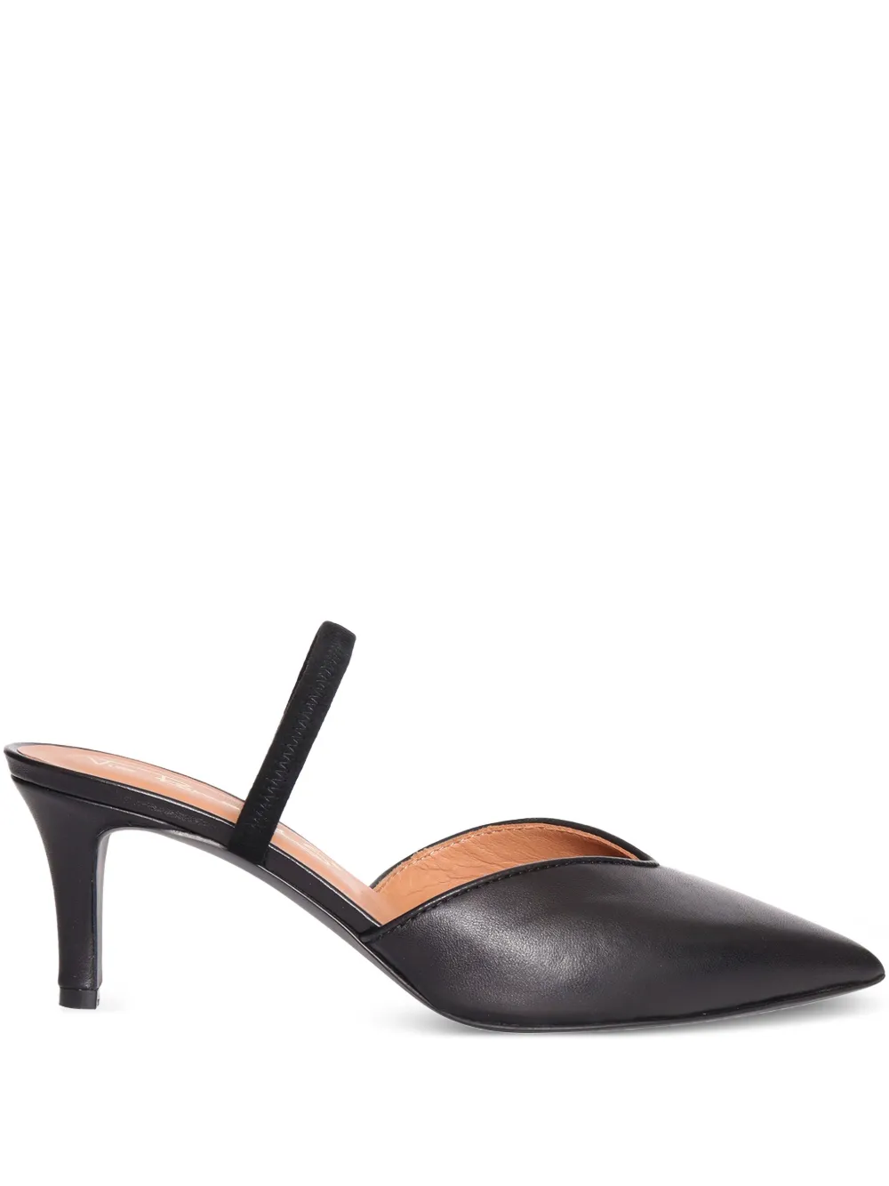 Via Roma 15 slingback pointed-toe pumps Black