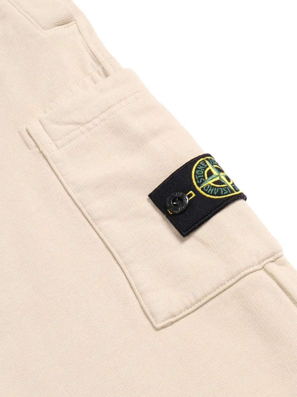 Stone Island Junior Trainingsbroek met logopatch Beige