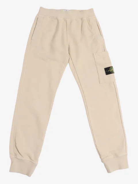 Stone Island Junior logo-patch track bottoms