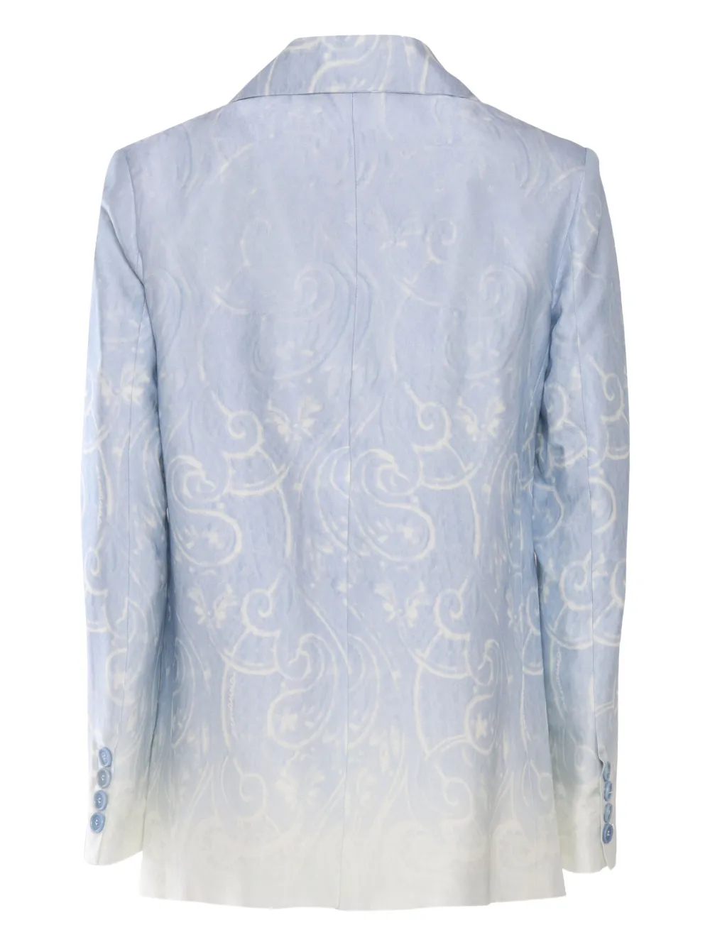 Ermanno Scervino Blazer met ombré-paisley-print Blauw