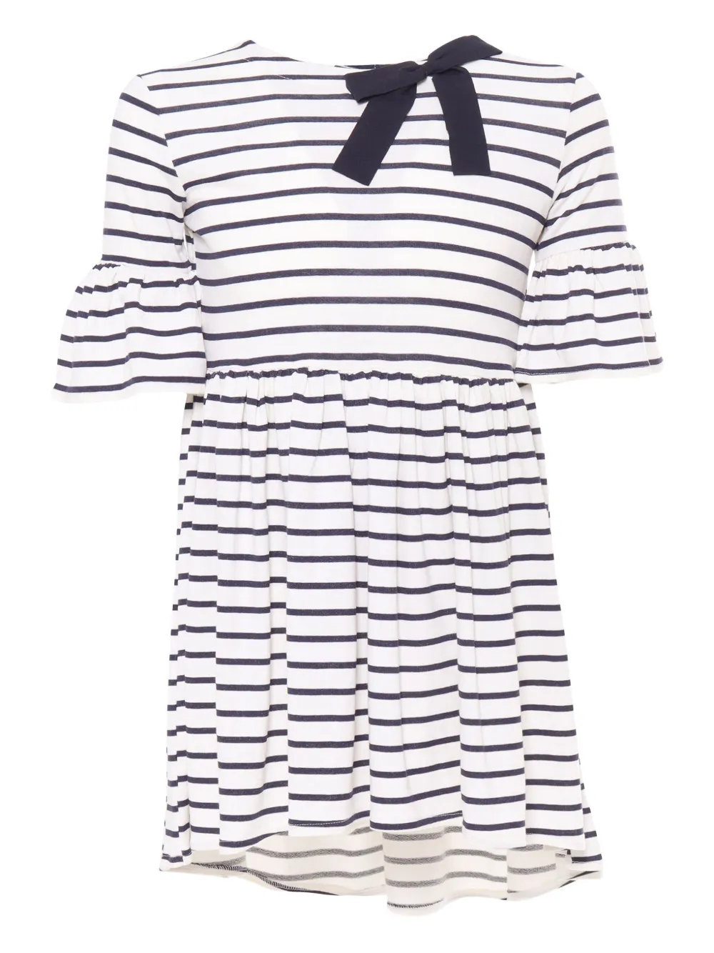 MAGIL striped bell-sleeve dress | White | Image 1