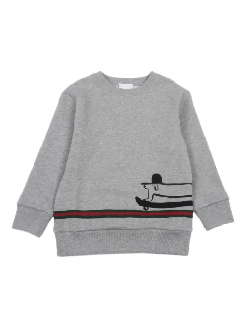 Gucci Kids print-detail cotton sweatshirt