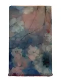 D'aniello Perla floral-print modal-silk scarf - Blue