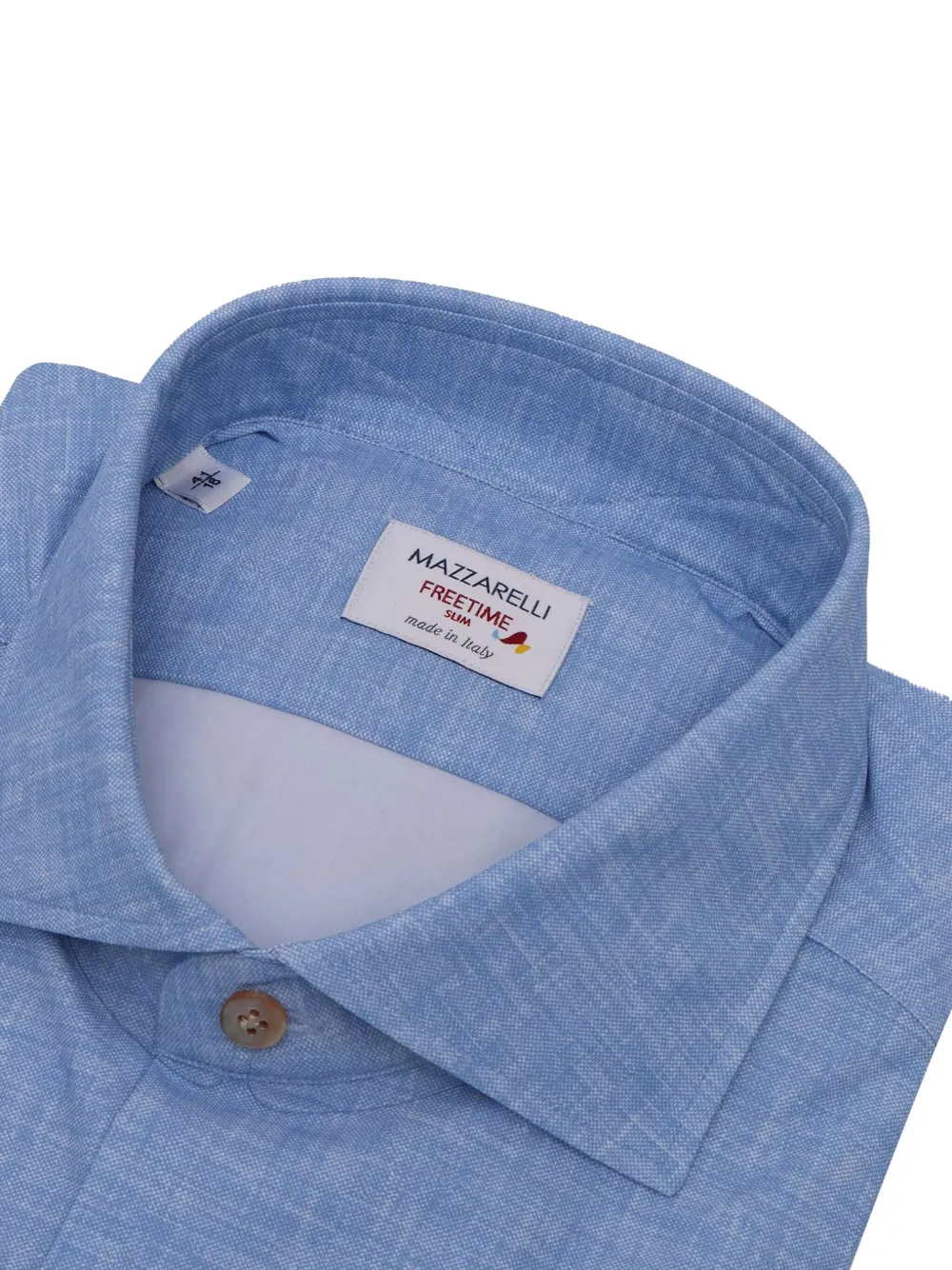 Mazzarelli Katoenen overhemd - Blauw