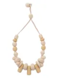 Weekend Max Mara Soraia rope-beaded necklace - Neutrals