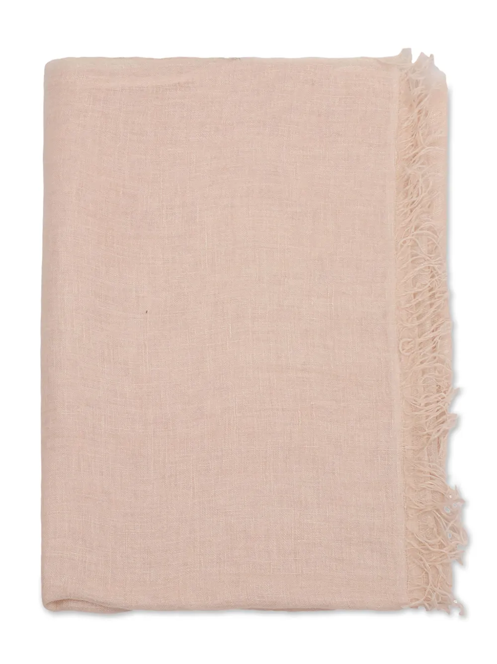 Arthur fringed linen scarf